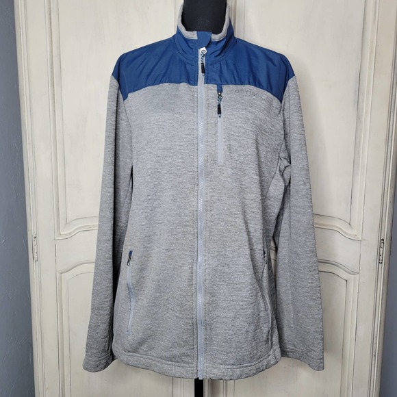 ORVIS Mens Bonded Mesh Full Zip Fleece Windbreaker Jacket✨️L - Picture 2 of 13